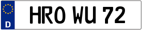 Trailer License Plate